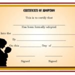 Adoption Certificate Template