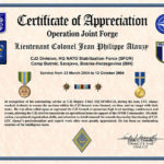 Army Certificate Of Appreciation Template