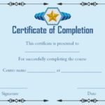 Army Certificate Of Completion Template