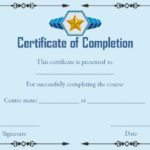 Army Certificate Of Completion Template