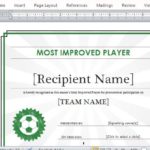 Athletic Certificate Template