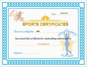 Athletic Certificate Template (7) - TEMPLATES EXAMPLE | TEMPLATES EXAMPLE