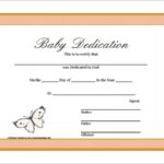 Baby Dedication Certificate Template