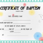 Baptism Certificate Template Word