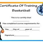 Basketball Camp Certificate Template