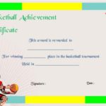 Basketball Camp Certificate Template