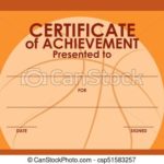 Basketball Camp Certificate Template