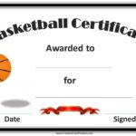 Basketball Certificate Template