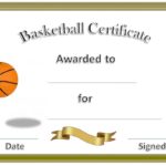 Basketball Certificate Template