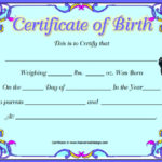 Birth Certificate Template For Microsoft Word