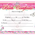 Birth Certificate Template For Microsoft Word