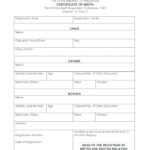 Birth Certificate Template Uk