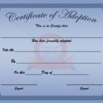 Blank Adoption Certificate Template