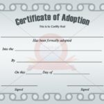 Blank Adoption Certificate Template