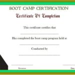 Boot Camp Certificate Template