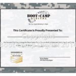 Boot Camp Certificate Template