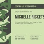 Boot Camp Certificate Template