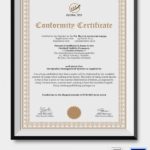 Certificate Of Conformance Template