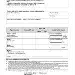 Certificate Of Insurance Template