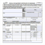 Certificate Of Insurance Template