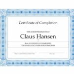 Certificate Of Participation Template Ppt