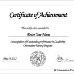 Certificate Of Participation Template Ppt