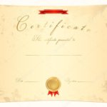 Certificate Scroll Template