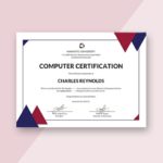 Certificate Template For Pages