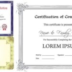 Certificate Template For Pages