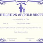 Child Adoption Certificate Template