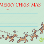 Christmas Gift Certificate Template Free Download