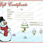 Christmas Gift Certificate Template Free Download