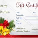 Christmas Gift Certificate Template Free Download