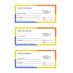 Company Gift Certificate Template