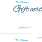 Company Gift Certificate Template