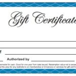 Company Gift Certificate Template