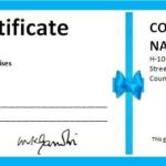 Company Gift Certificate Template