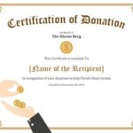 Donation Certificate Template