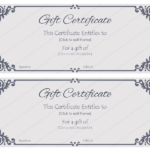 Elegant Gift Certificate Template