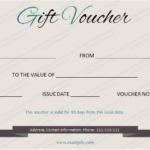 Elegant Gift Certificate Template