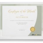 Employee Of The Month Certificate Template