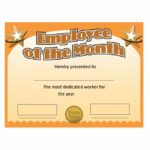 Employee Of The Month Certificate Templates