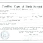 Fake Birth Certificate Template