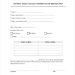 Free Certificate Of Destruction Template