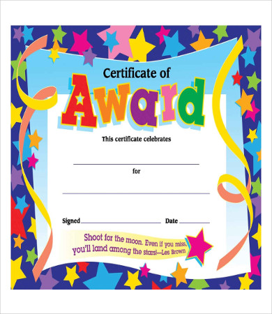 Free Kids Certificate Templates