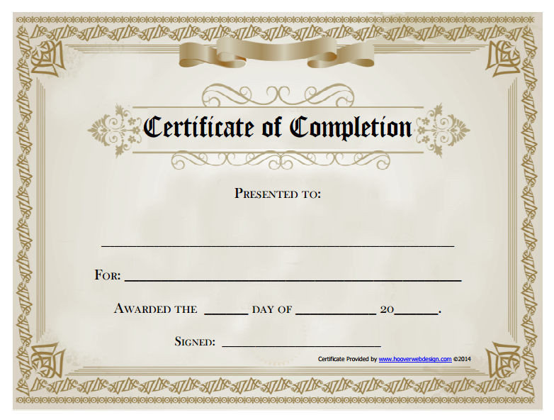 Free Printable Certificate Of Achievement Template