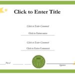 Free School Certificate Templates