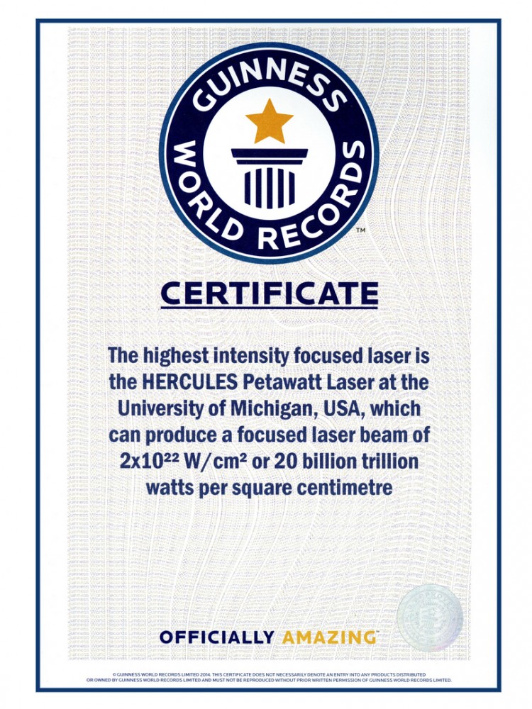 Guinness World Record Certificate Template