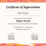 In Appreciation Certificate Templates