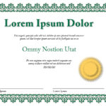 Indesign Certificate Template